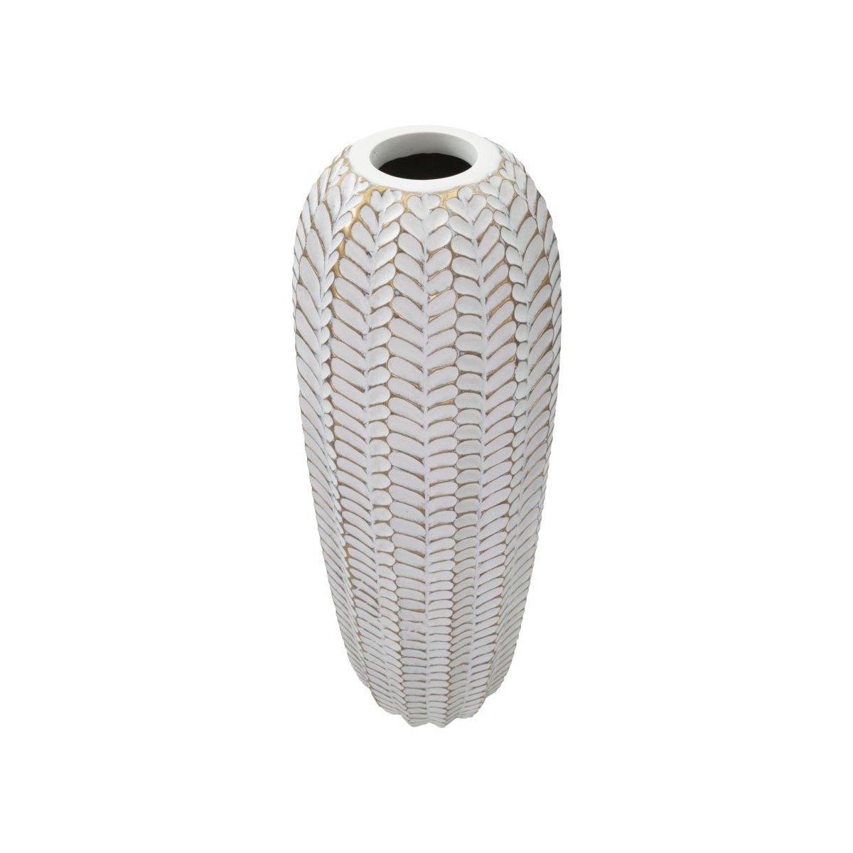 Vaso resina leaf cm Ø 20x67