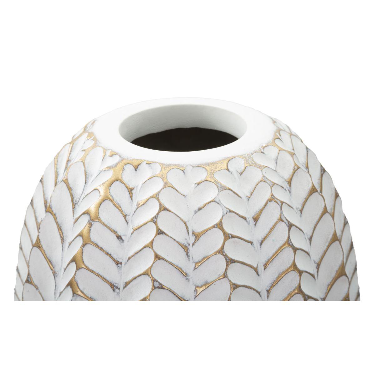 Vaso resina leaf cm Ø 20x67