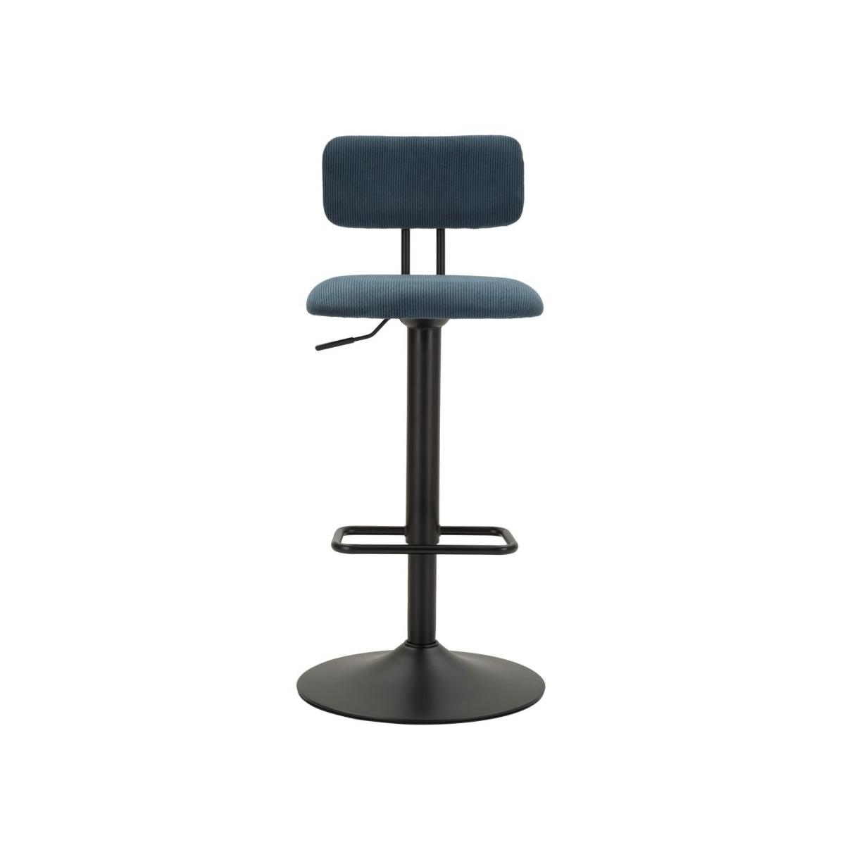 Sgabello bar light navy cm 41x47,5x85-106,5(seduta cm 61-83) set 2 pz