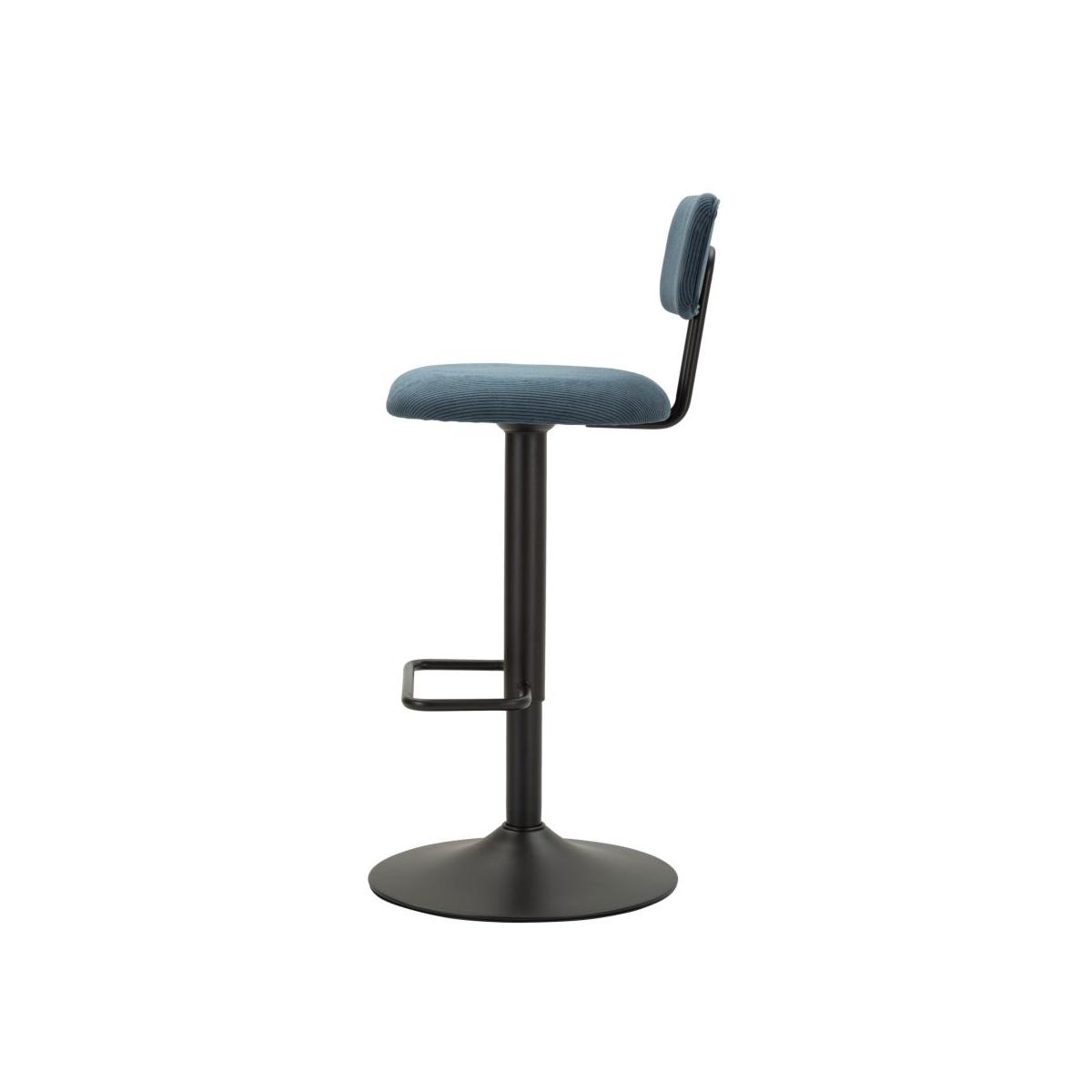 Sgabello bar light navy cm 41x47,5x85-106,5(seduta cm 61-83) set 2 pz