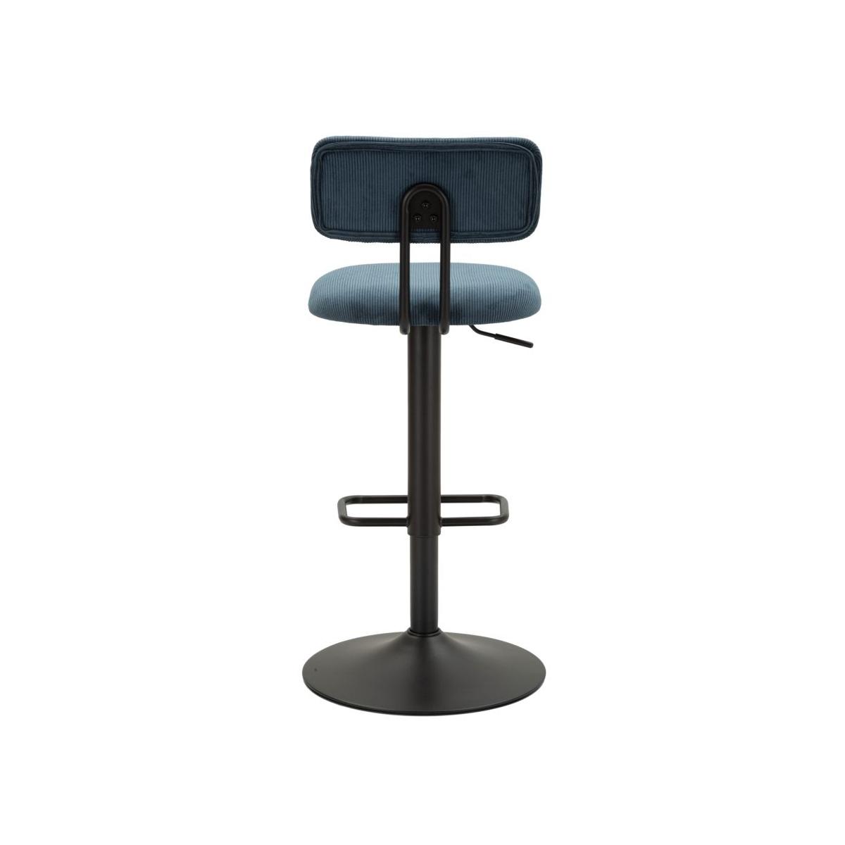 Sgabello bar light navy cm 41x47,5x85-106,5(seduta cm 61-83) set 2 pz