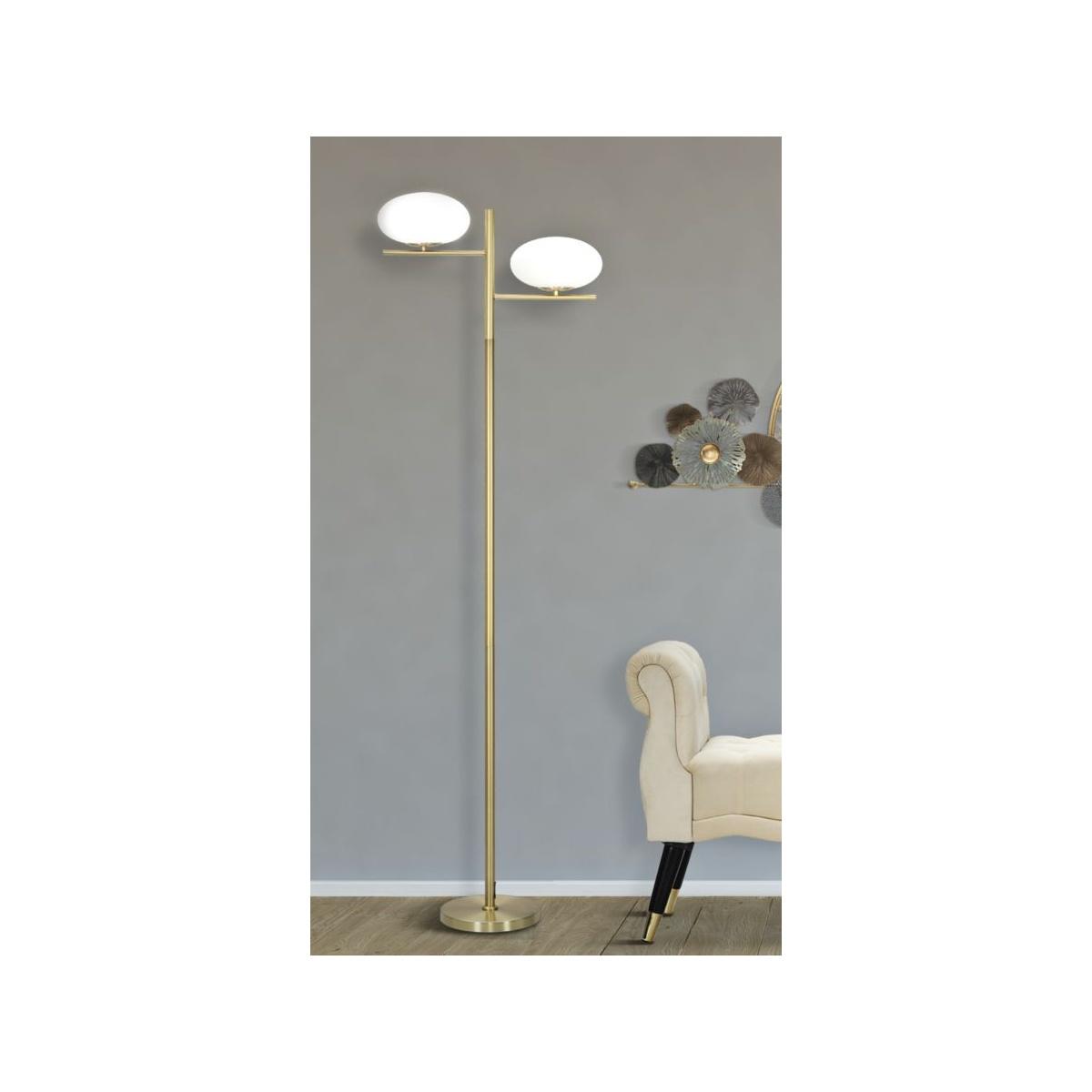 Lampada da terra oval glamy cm 51x24x180