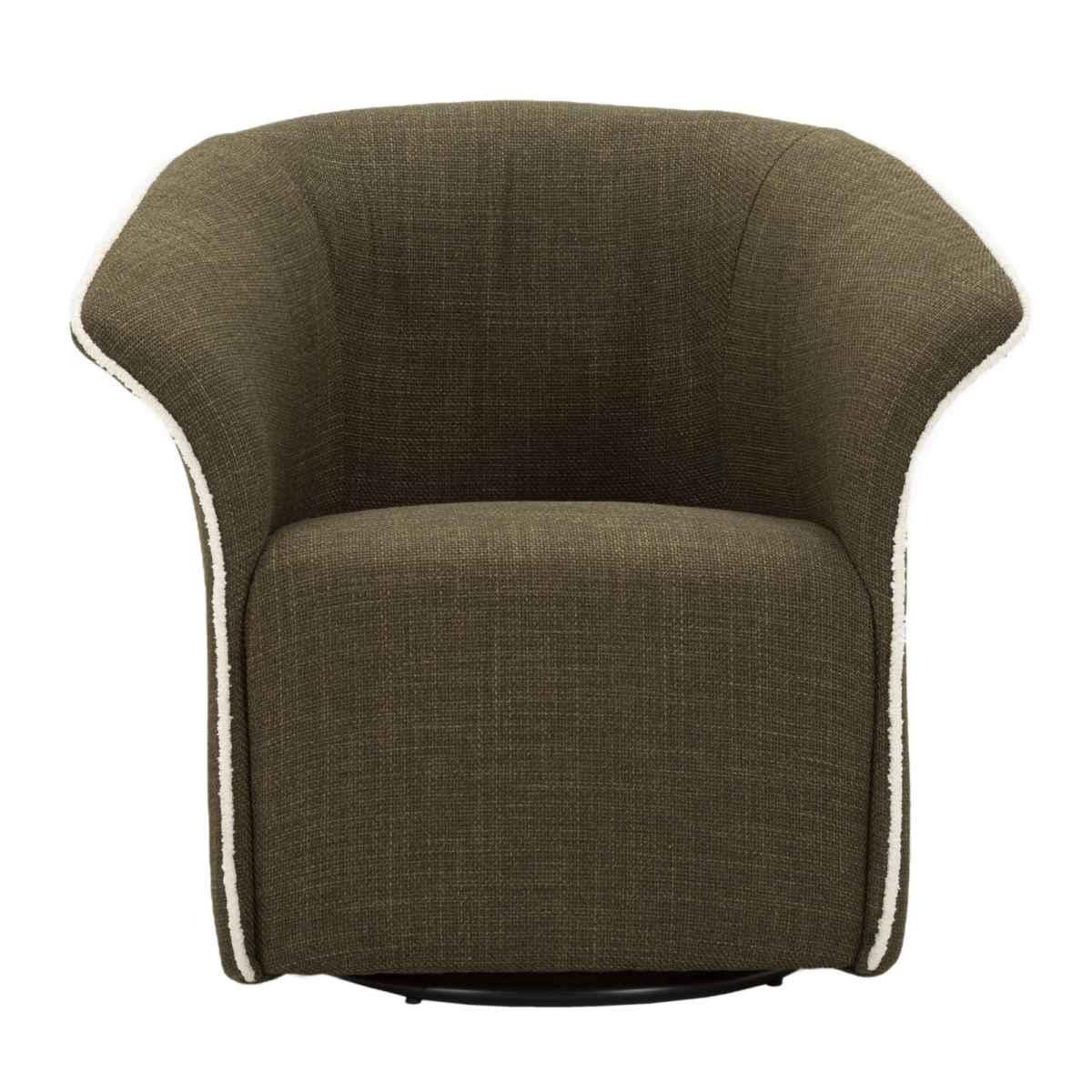 Poltrona girevole siena verde cm 83,5x66x80 (seduta altezza cm 42)