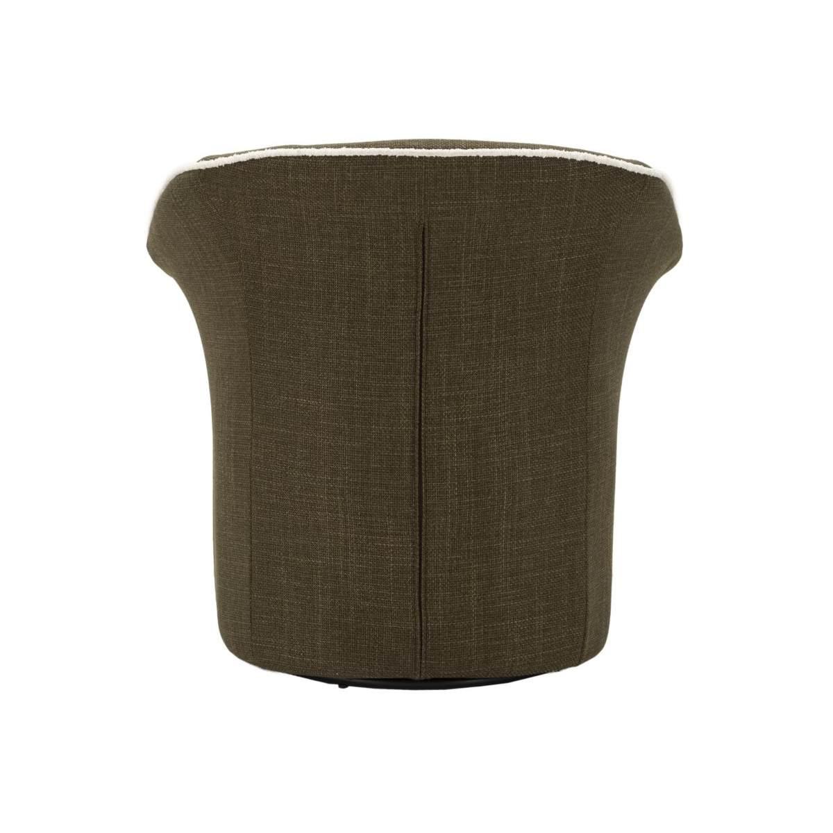 Poltrona girevole siena verde cm 83,5x66x80 (seduta altezza cm 42)
