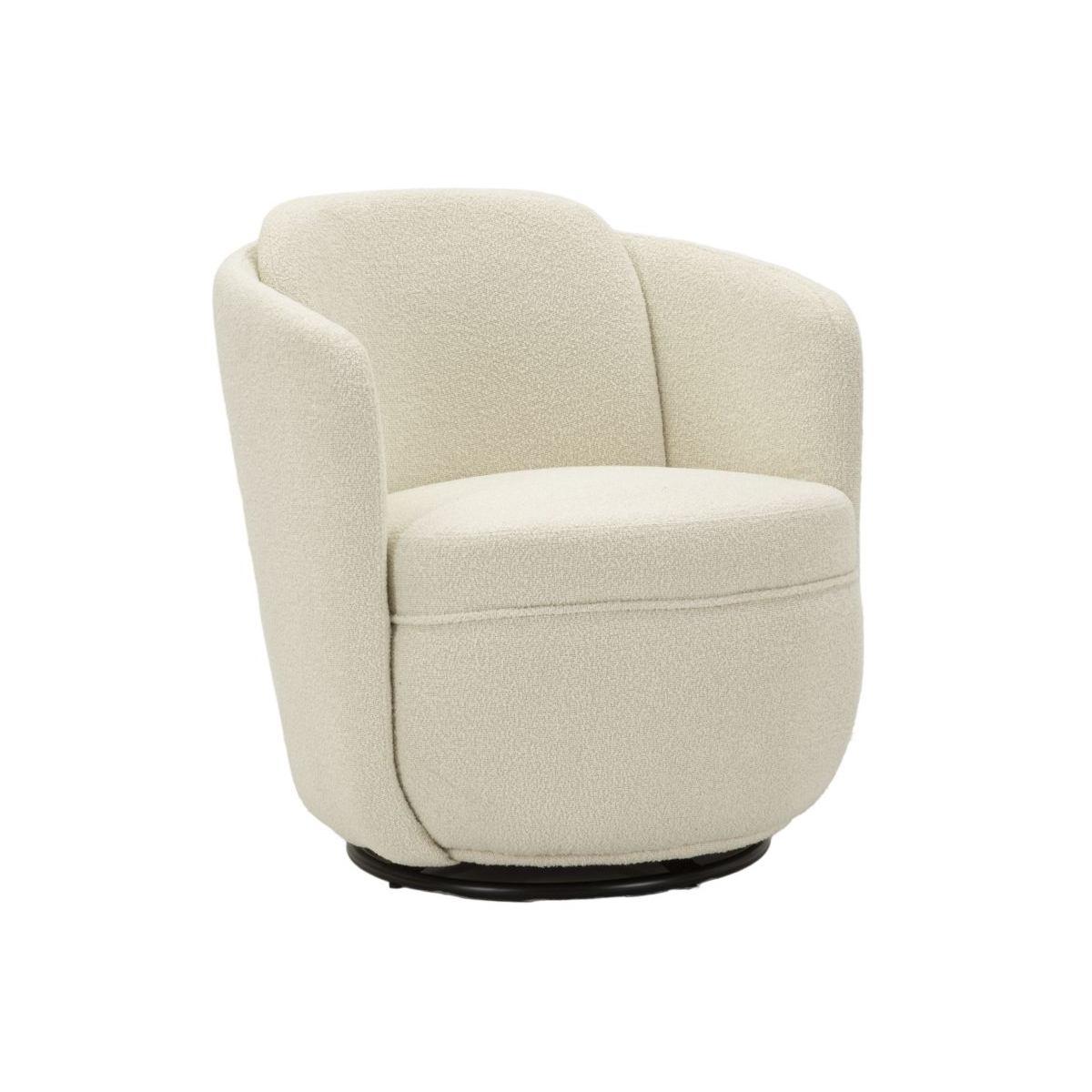 Poltrona girevole torino crema cm 70x72x75 (altezza seduta cm 44,5)