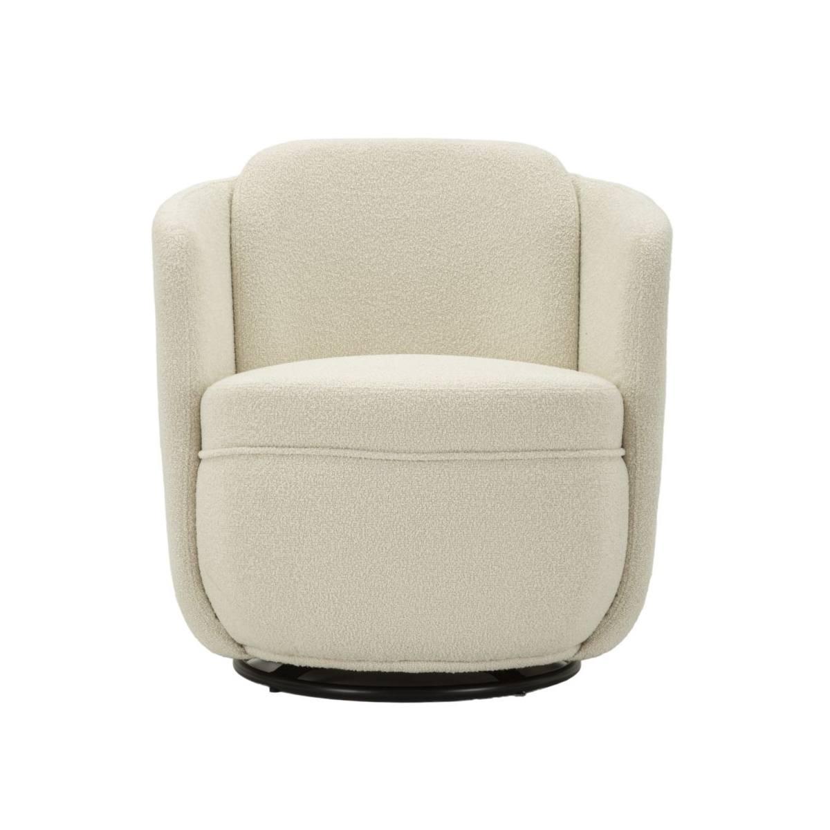 Poltrona girevole torino crema cm 70x72x75 (altezza seduta cm 44,5)
