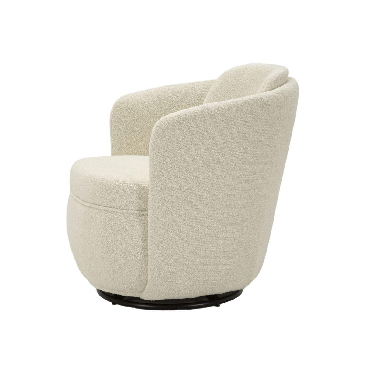 Poltrona girevole torino crema cm 70x72x75 (altezza seduta cm 44,5)