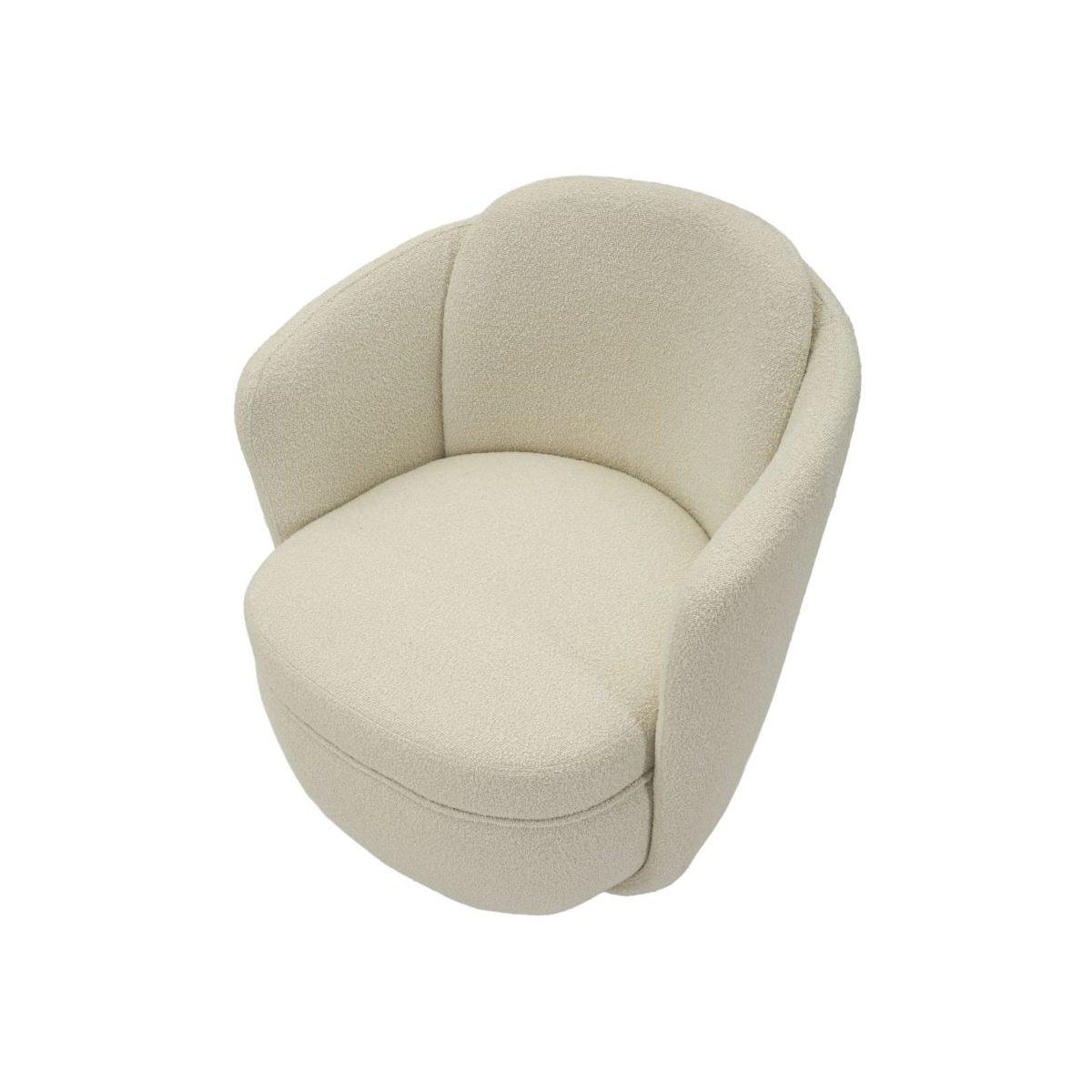 Poltrona girevole torino crema cm 70x72x75 (altezza seduta cm 44,5)