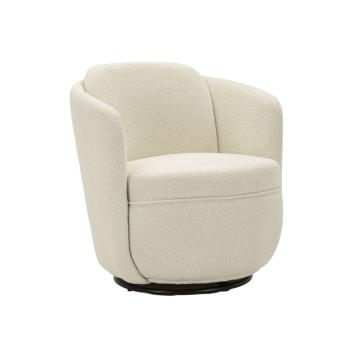 Poltrona girevole torino crema cm 70x72x75 (altezza seduta cm 44,5)