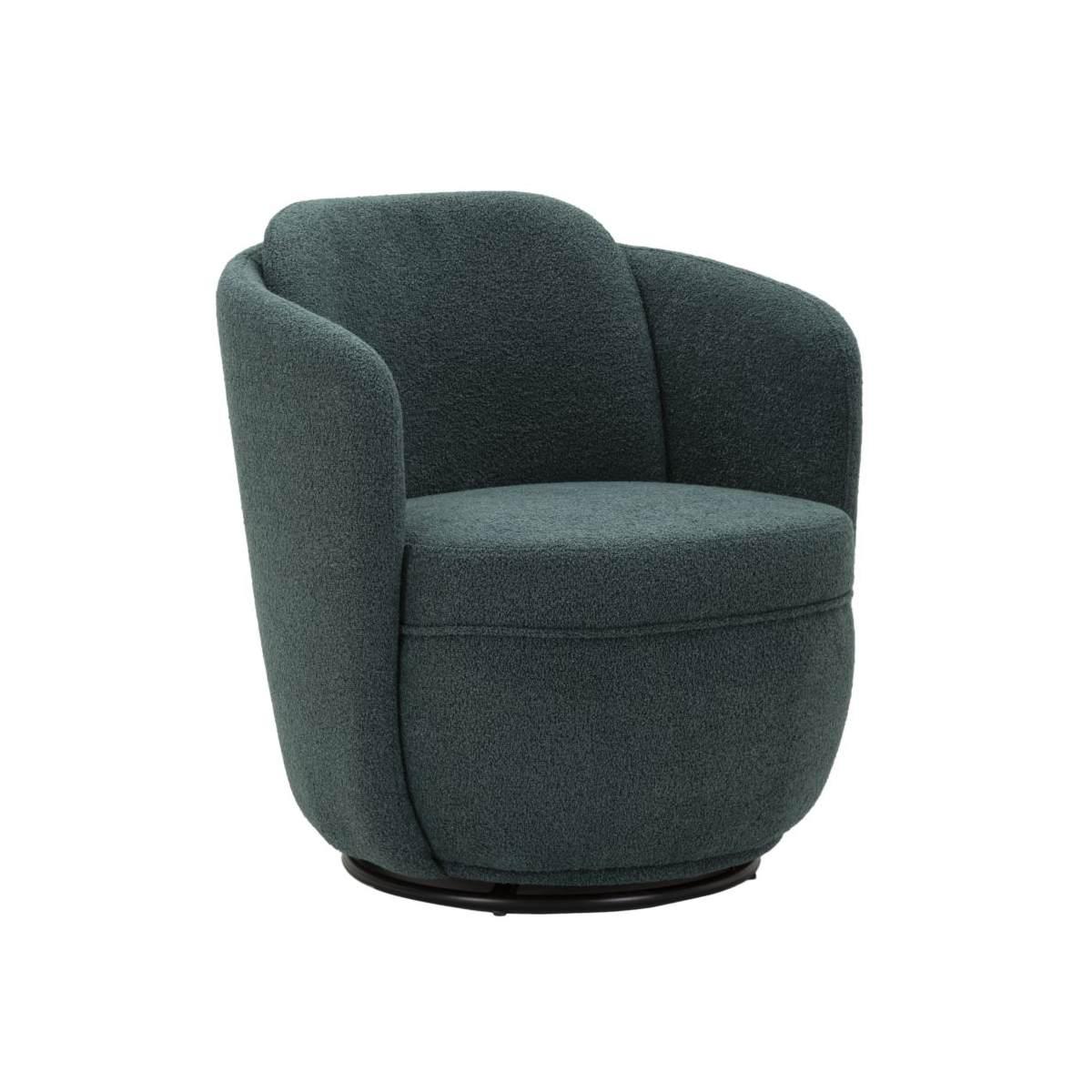 Poltrona girevole torino ottanio cm 70x72x75 (altezza seduta cm 44,5)