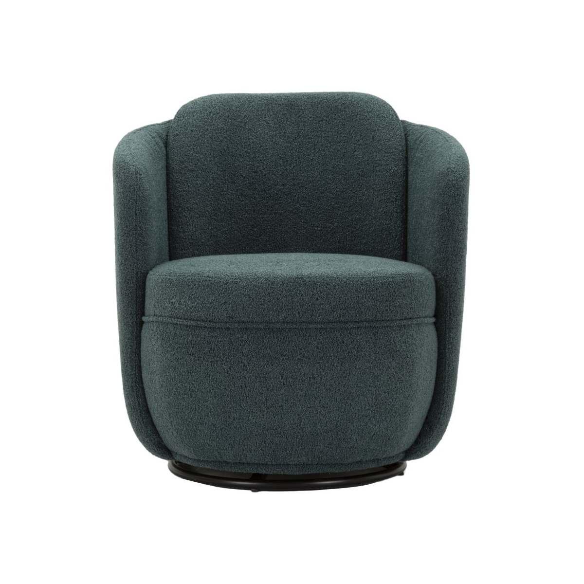 Poltrona girevole torino ottanio cm 70x72x75 (altezza seduta cm 44,5)