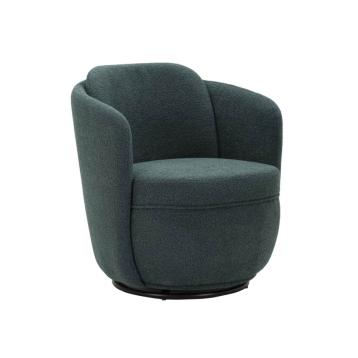 Poltrona girevole torino ottanio cm 70x72x75 (altezza seduta cm 44,5)