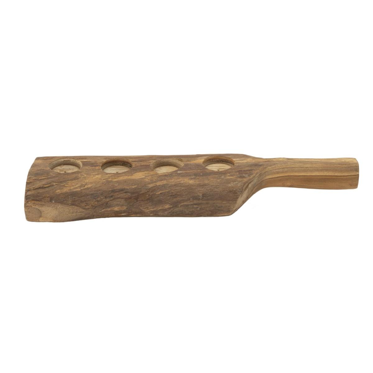 P/cand long in teak riciclato cm 51x14x6 (pezzi unici - non rip. in serie)