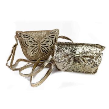 Borsetta linea glittery golden le kikke