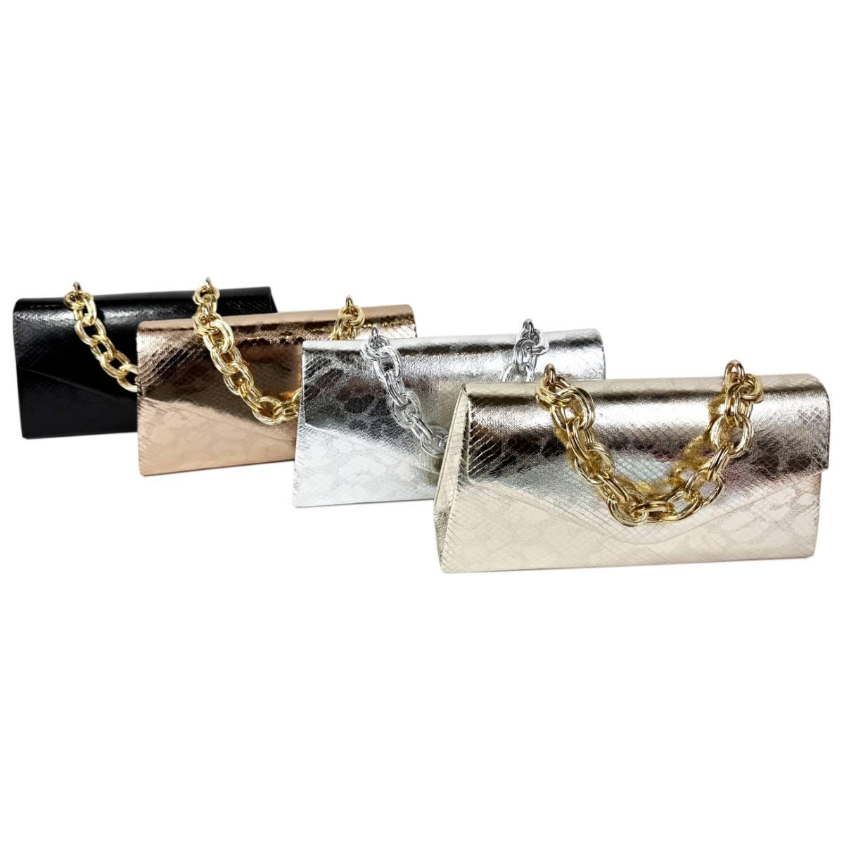 Borsetta da cerimonia gold elettra Le Kikke