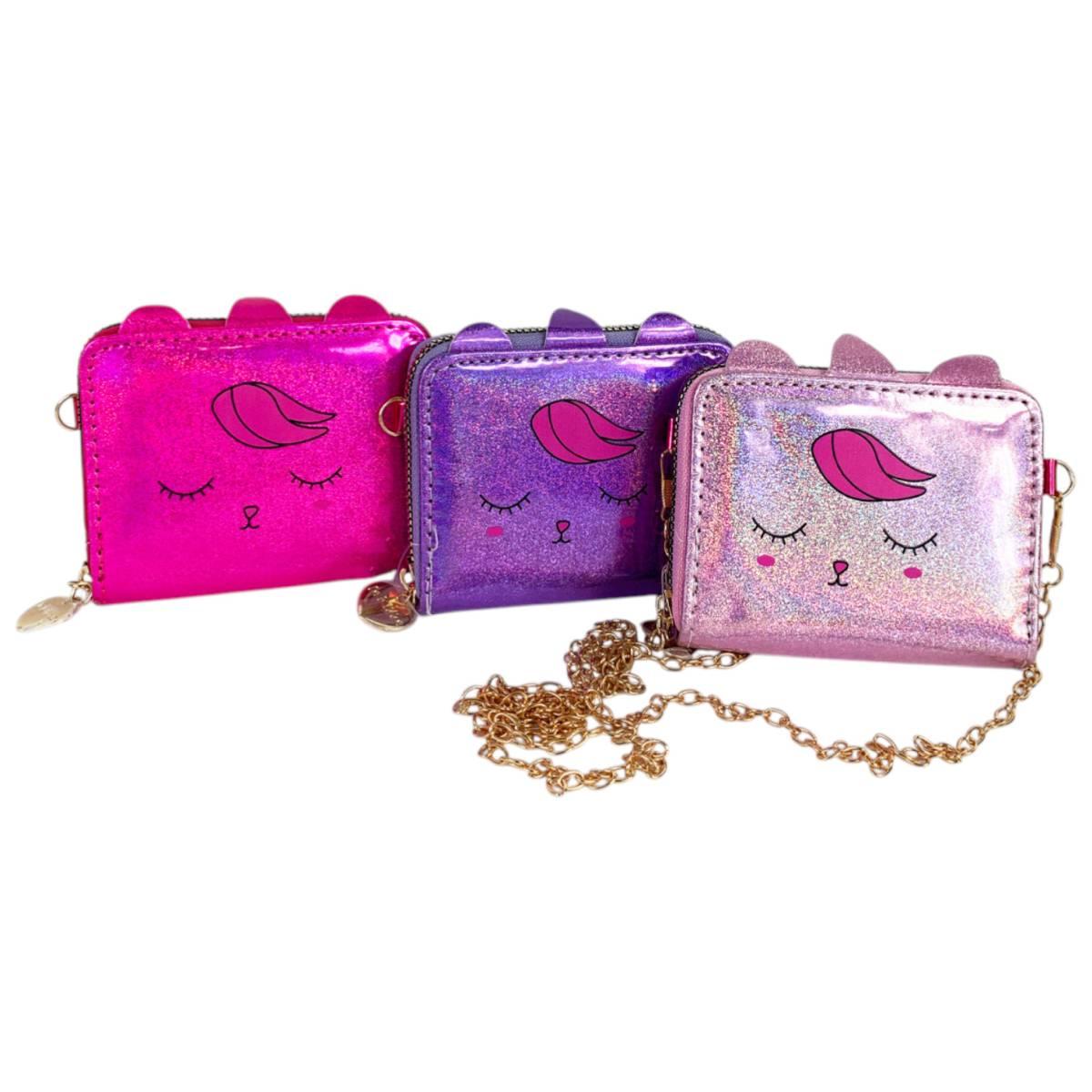 Portafoglio bimba metallizzato unicorno sweet dream Le Kikke