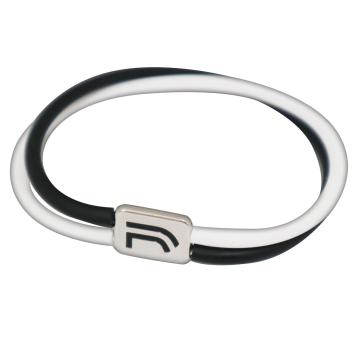 Bracciale in silicone con doppio filo incrociato ufficiale juventus