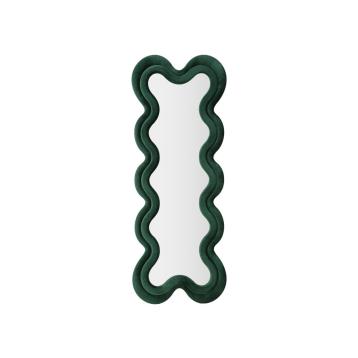 Specchio da muro monica verde cm 58x4x160 (misura specchio cm 39x124)
