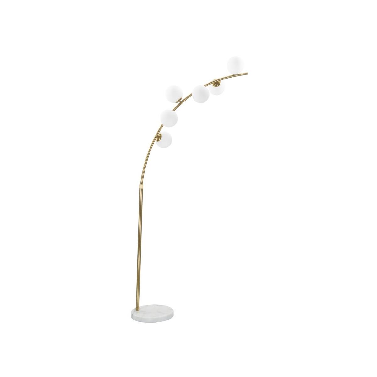 Lampada da terra glamy arc 6 luci cm 130x45x220-246