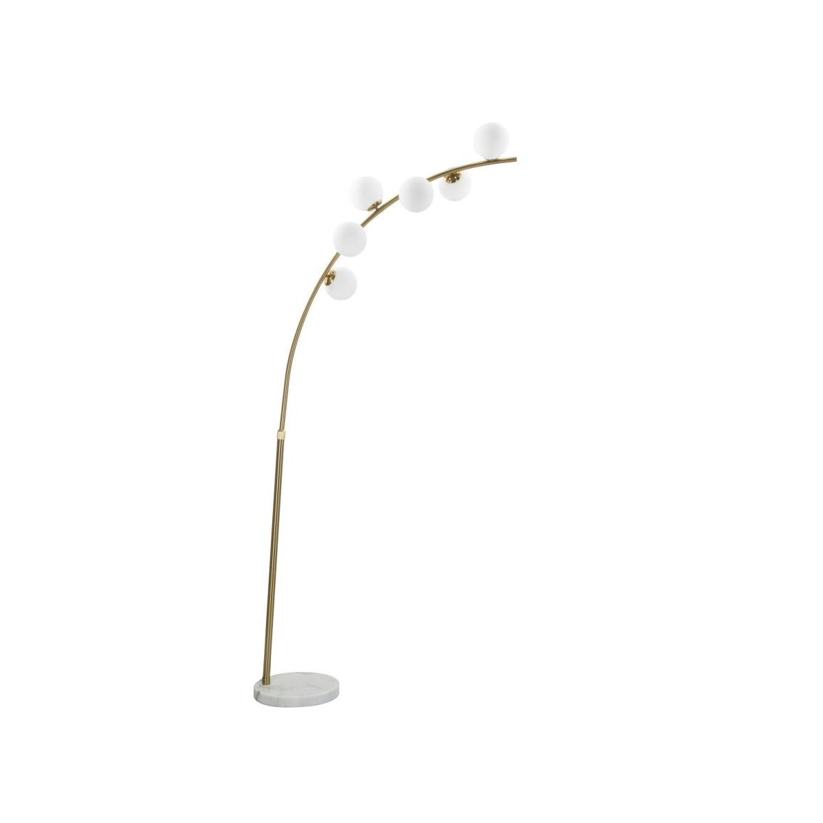 Lampada da terra glamy arc 6 luci cm 130x45x220-246