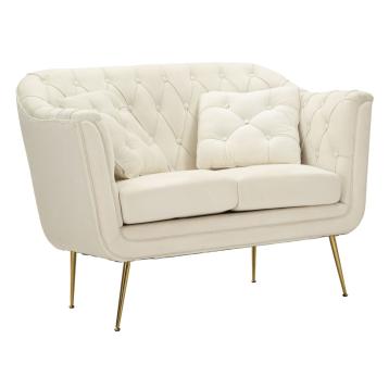 Divanetto budapest crema c/cuscini cm 130x83x91