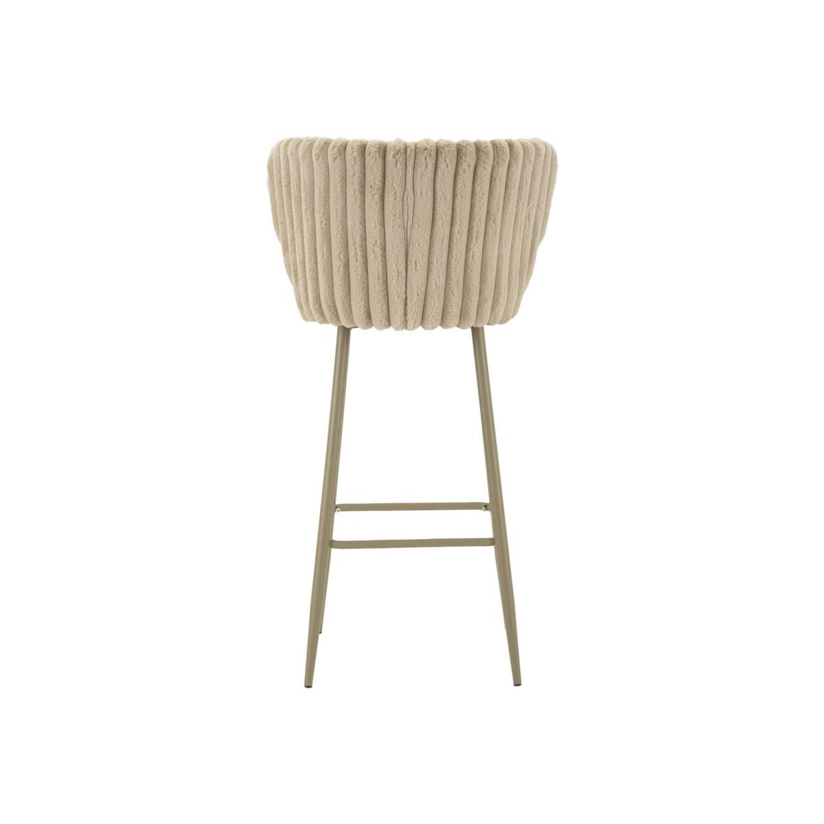 Sgabello bar alaska -b- crema set 2 pz cm 55x58x106 (altezza seduta cm 77)