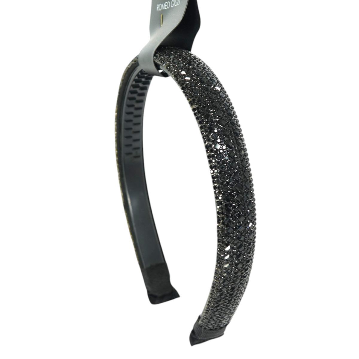 Cerchietto nero con strass RG Romeo Gigli