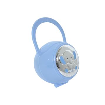 Spilla portaciuccio azzurro elefantino valenti