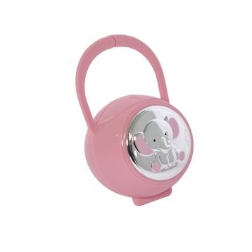 Spilla portaciuccio rosa elefantino Valenti