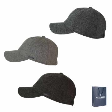 Cappello baseball uomo spicchi in tessuto tweed navigare