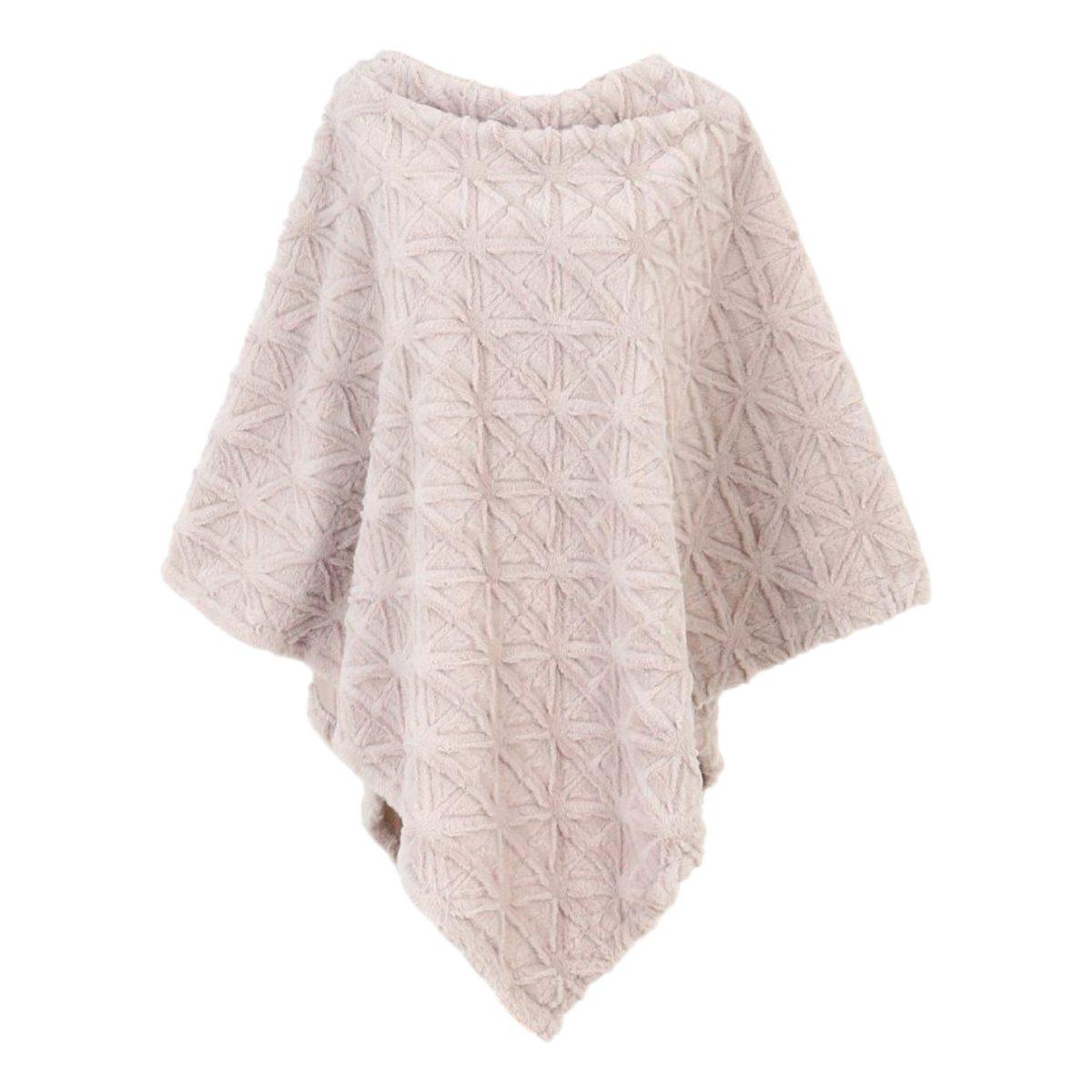 Poncho donna in poliestere collo alto Capoverde