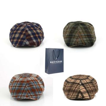 Cappello coppola uomo fantasia scozzese navigare