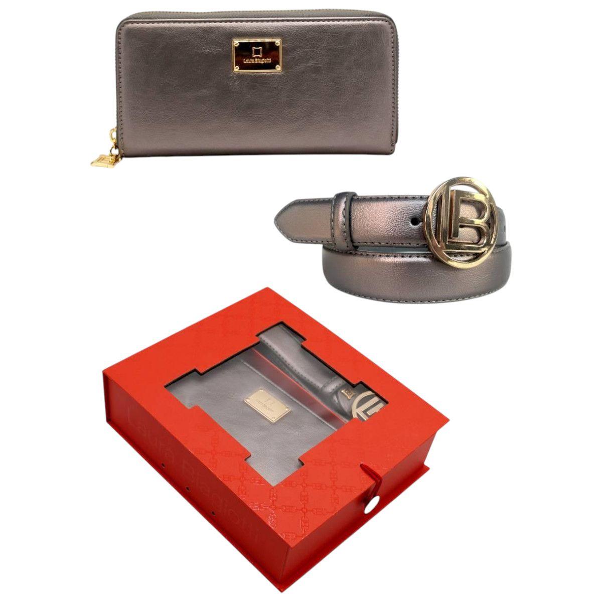 Set donna portafoglio e cintura in confezione regalo Laura Biagiotti
