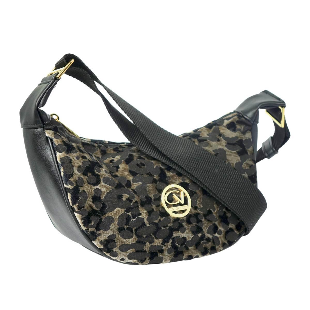 Tracolla donna in tessuto maculato cangiante Capoverde Made in Italy