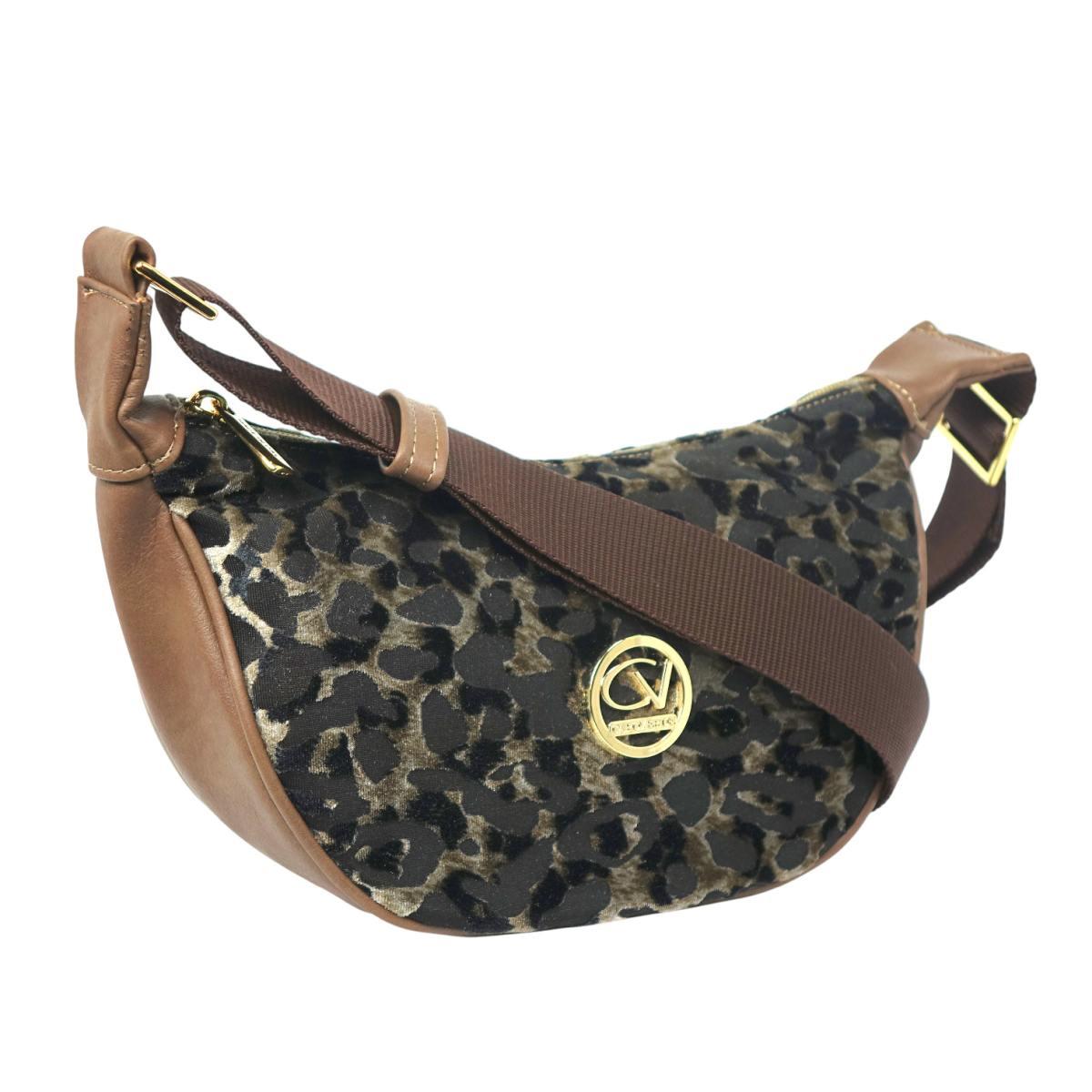 Tracolla donna in tessuto maculato cangiante Capoverde Made in Italy