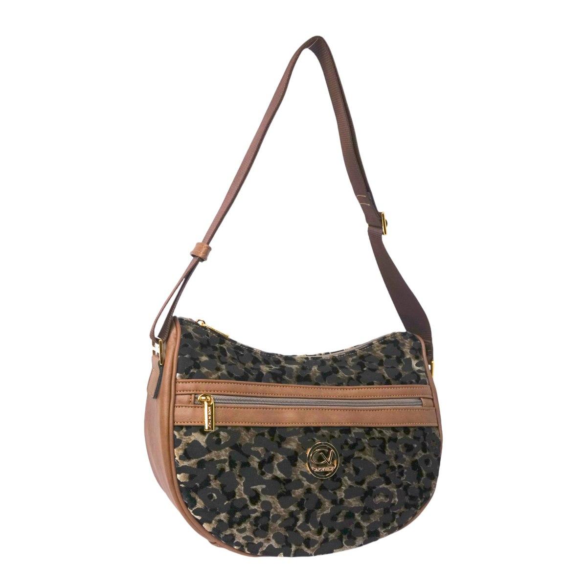 Tracolla donna in tessuto maculato cangiante Capoverde Made in Italy