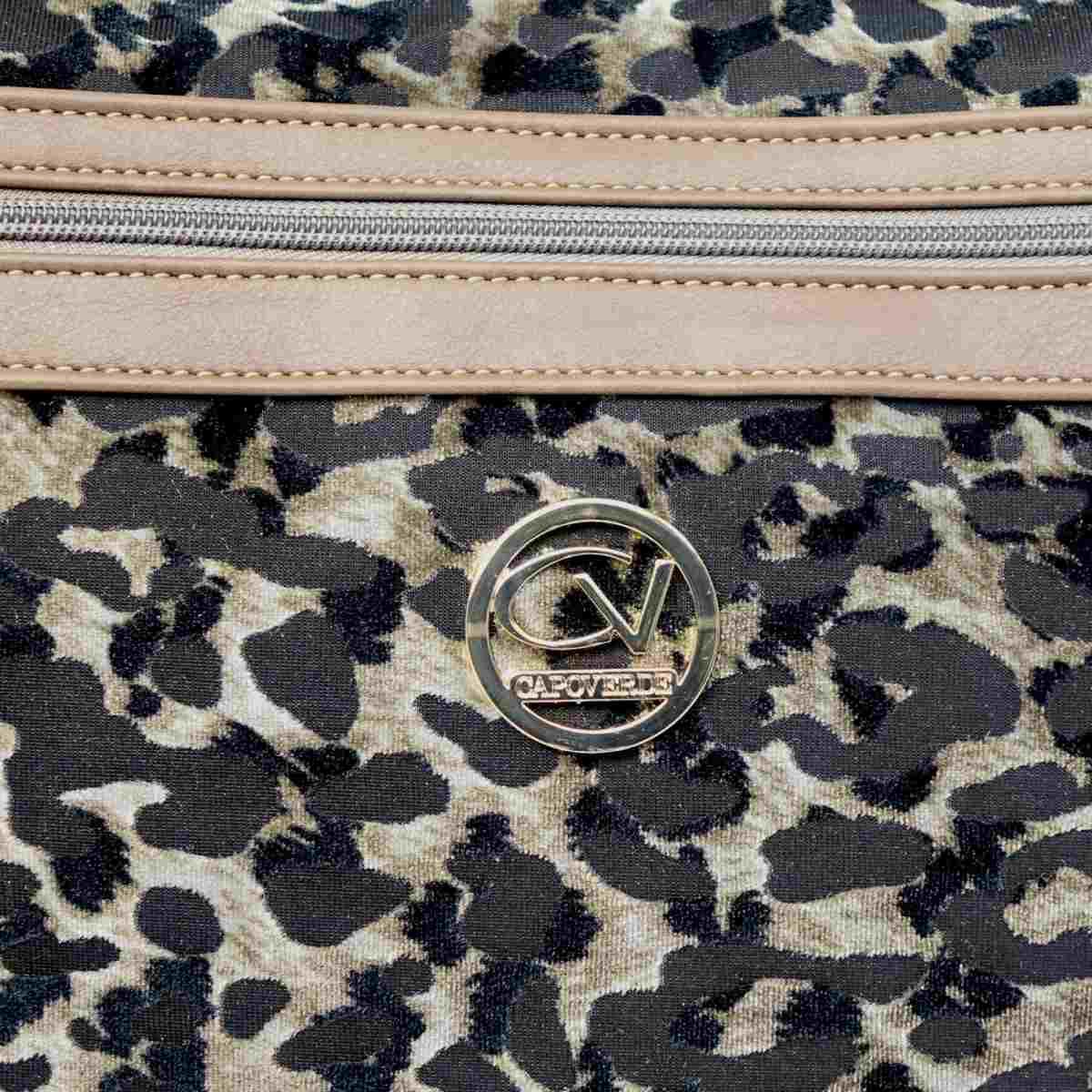 Tracolla donna in tessuto maculato cangiante Capoverde Made in Italy