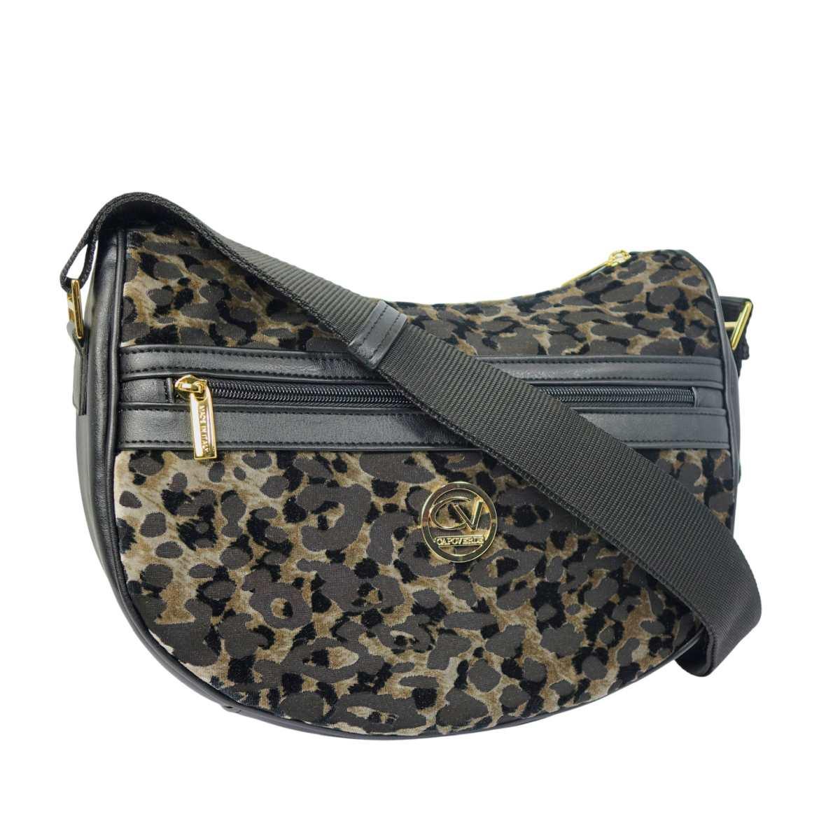 Tracolla donna in tessuto maculato cangiante Capoverde Made in Italy