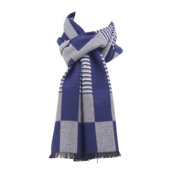 Sciarpa uomo a quadri e righe in viscosa Roncato