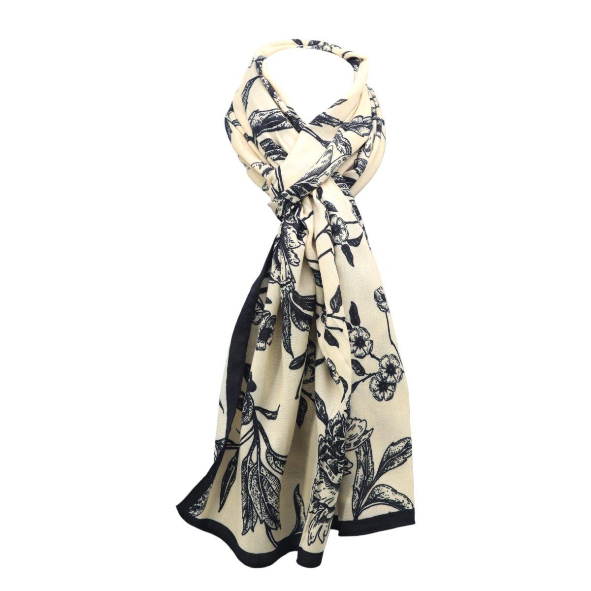 Sciarpa donna stampa floreale in viscosa Roncato