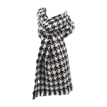 Sciarpa donna motivo pied de poule in poliestere e viscosa Roncato