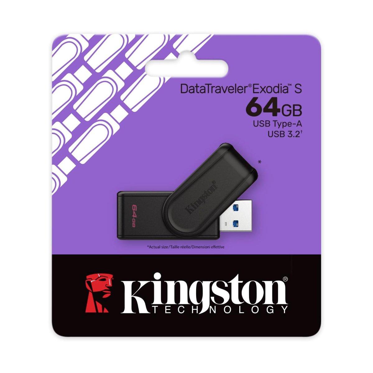 Chiavetta Usb DataTravel Exodia S 64 gb usb 3.2 gen type A Kingston