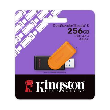 Kingston data travel exodia s drive flash usb 256gb usb3.2 gen 1 type a dtxs/256gb