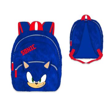 Zainetto pelliccia bimbo con dettaglio 3D Sonic