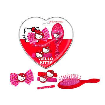 Set accessori per capelli e spazzola bimba Hello Kitty