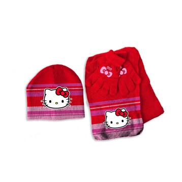 Set bimba cappello + sciarpa + guanti Hello Kitty
