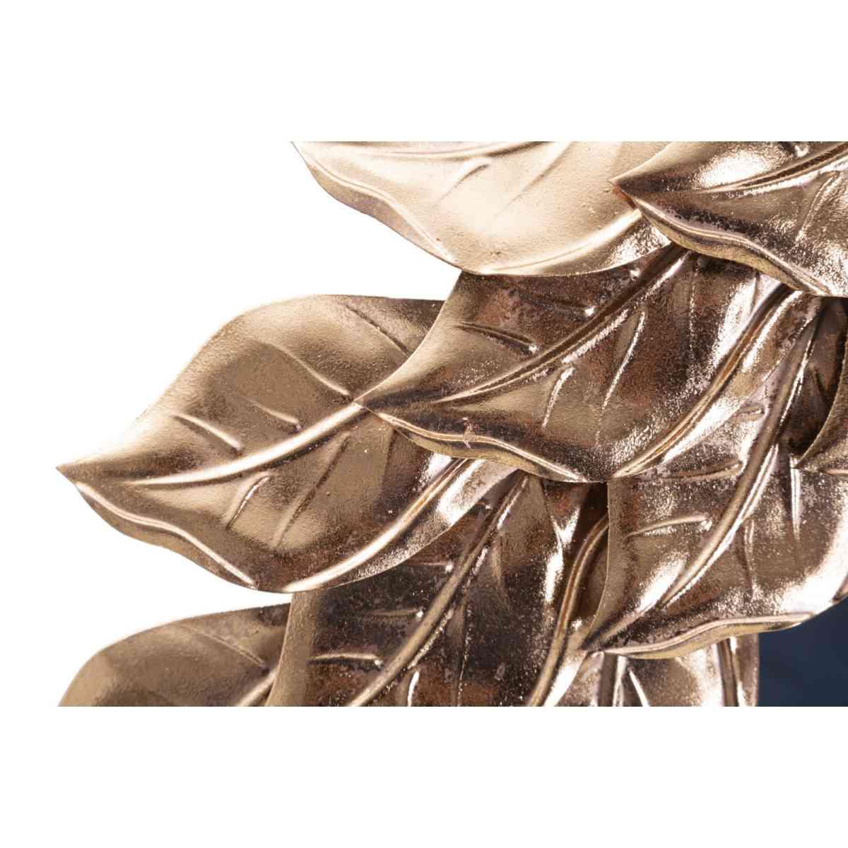 Specchio da muro glam petal rame cm Ø 73x5