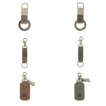 Portachiavi in pelle uomo assortito route 66