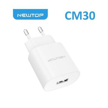 Newtop basic cm30 caricatore da muro 1 usb 2.1a