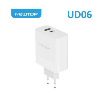 Newtop UD06 Caricatore da muro universale power delivery QC3.0 18W + PD 65W